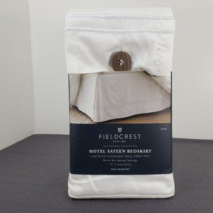 Fieldcrest Hotel Sateen Bedskirt King 15" Drop